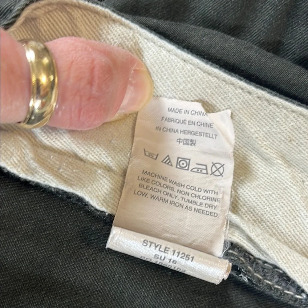 J. Crew Broken In Men's Dark Gray Flat Front Khaki Pants. Sz 38x32